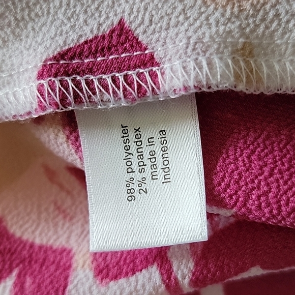 Lane Bryant Feminine Classy Short Sleeve Floral Tie Front Blouse Top NWT 34/36 - Picture 12 of 13